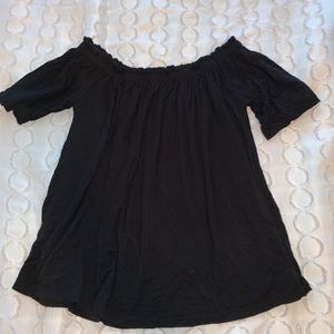 Black Off-The-Shoulder Top
